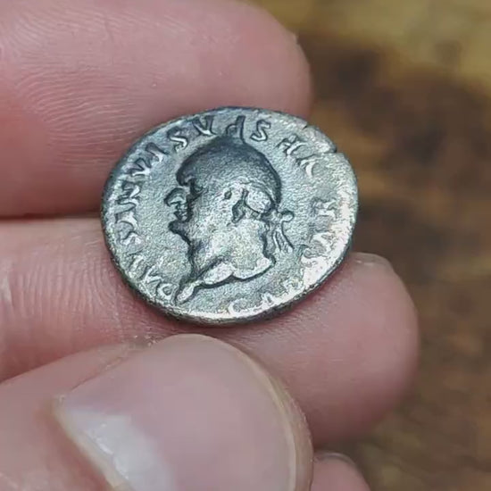 Vespasian Silver Denarius with Ceres reverse, Ancient roman coin