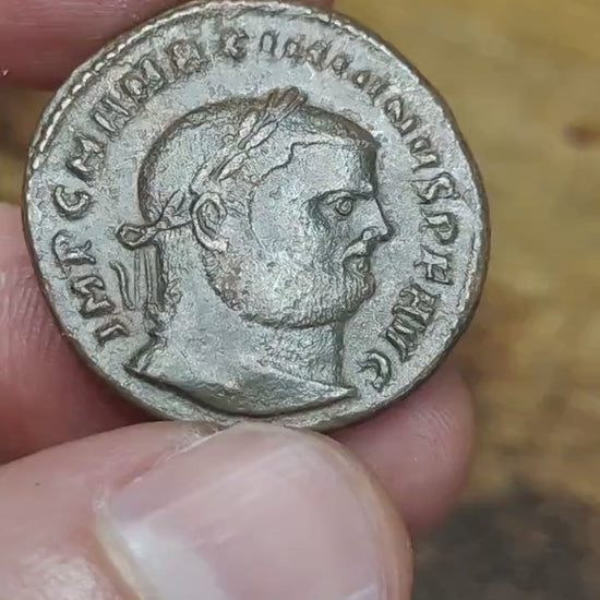 Maximianus with Genius reverse Roman Follis coin