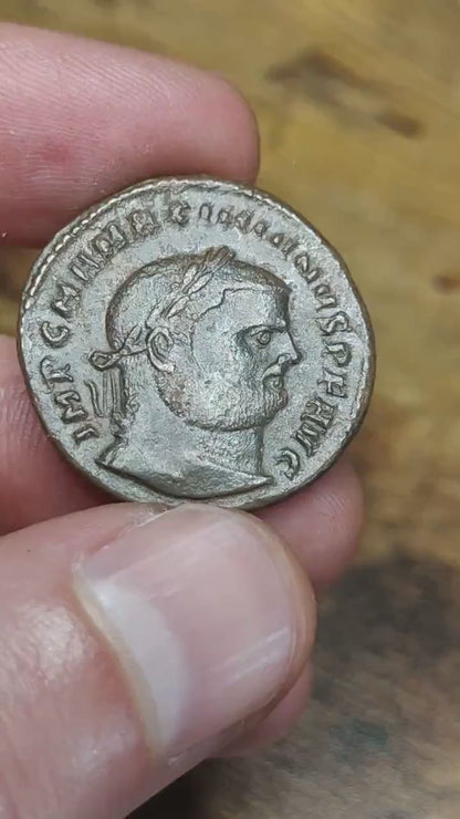 Maximianus with Genius reverse Roman Follis coin