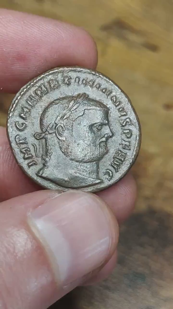Maximianus with Genius reverse Roman Follis coin