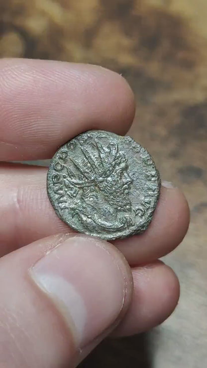 Postumus Antoninianus, high grade ancient roman double denarius coin