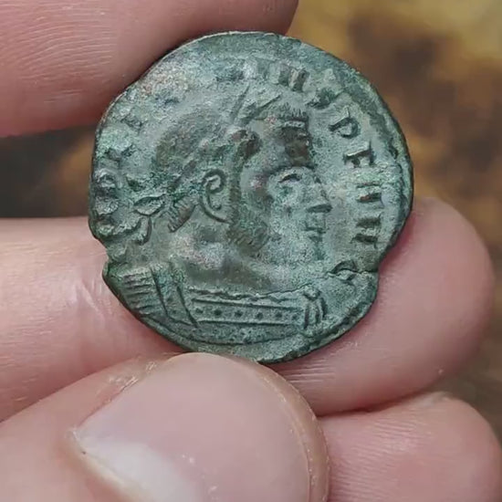 Licinius Roman coin with Sol reverse, high grade ancient Follis