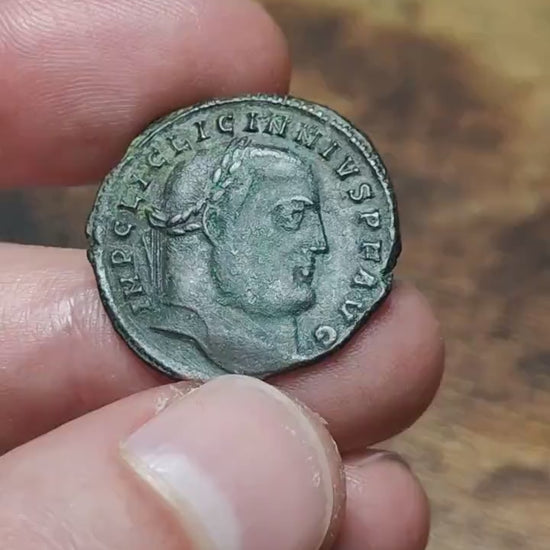 Licinius Roman coin with Genius reverse, high grade ancient Follis