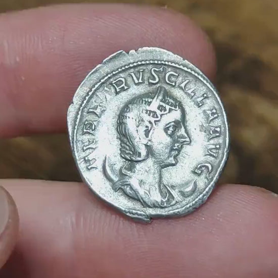 Herennia Etruscilla Roman Antoninianus, Juno reverse, ancient double denarius coin