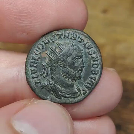 Constantius I  Antoninianus with Jupiter reverse, 3rd century ancient Roman coin