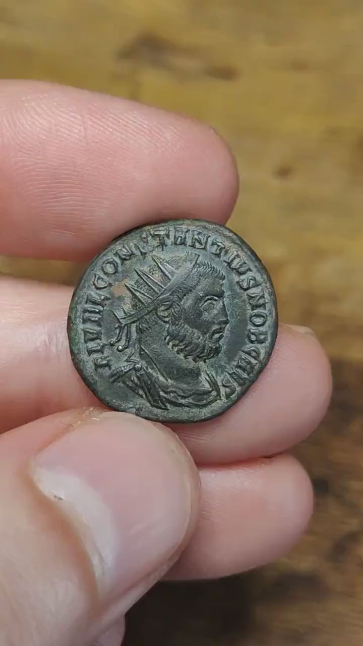 Constantius I  Antoninianus with Jupiter reverse, 3rd century ancient Roman coin