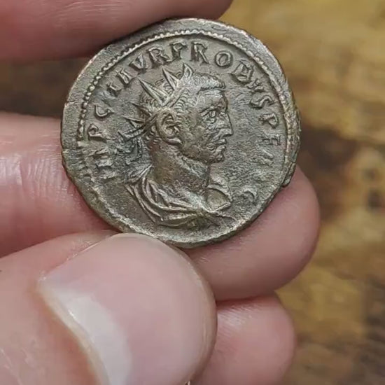 Probus Antoninianus, Jupiter reverse, ancient Roman double denarius coin