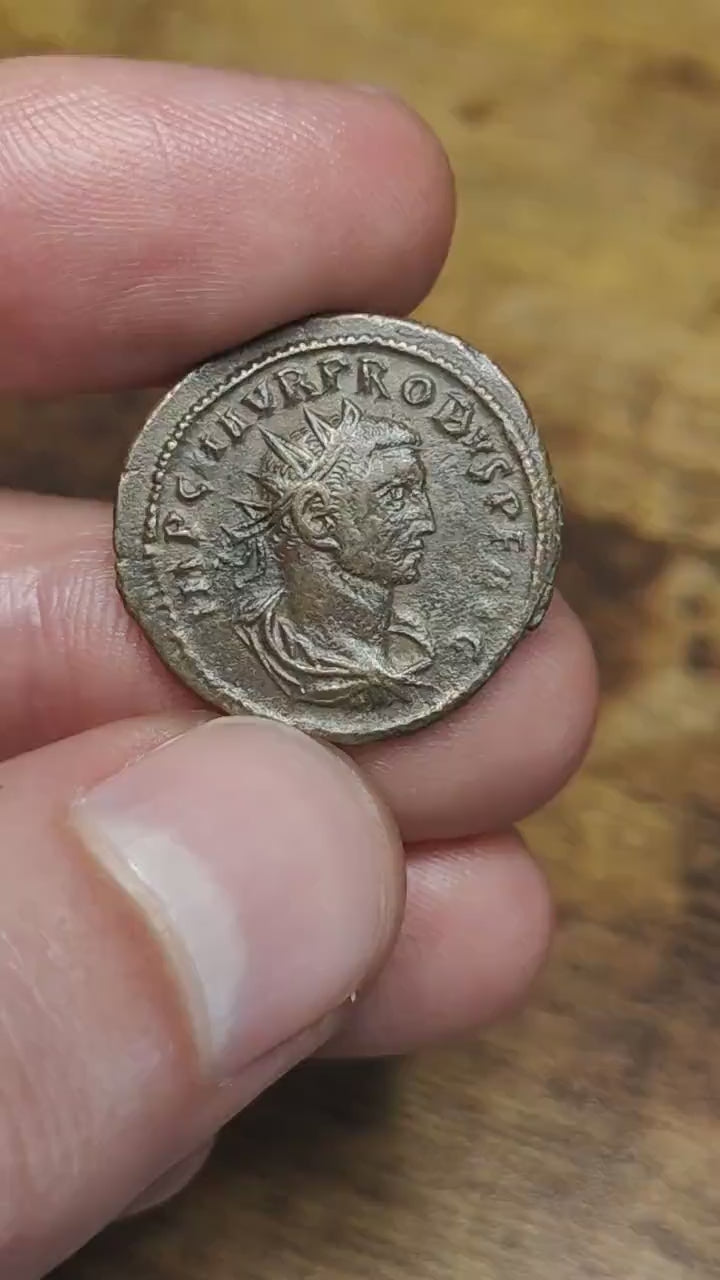 Probus Antoninianus, Jupiter reverse, ancient Roman double denarius coin
