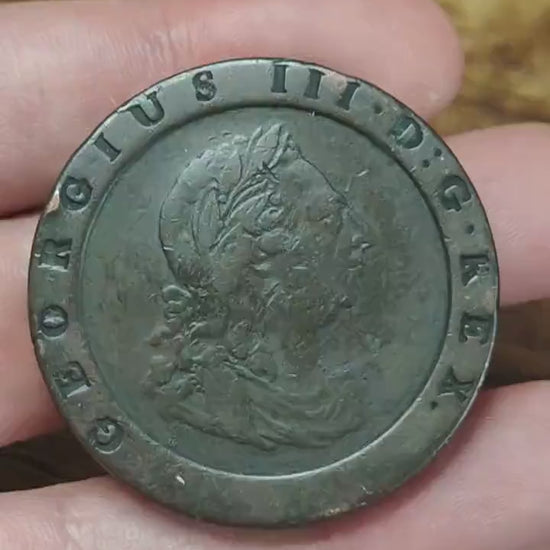 George III Cartwheel two pence, dated 1797 - Georgian/ US colonial coin