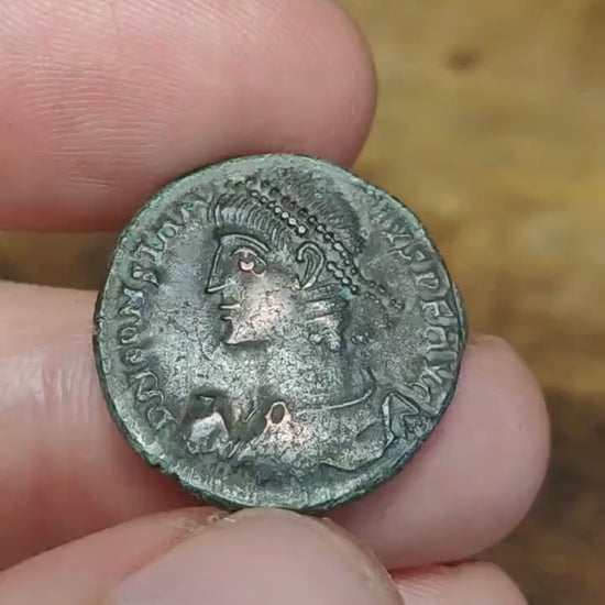 Constantius II Centenionalis with captives reverse, high grade ancient Roman coin