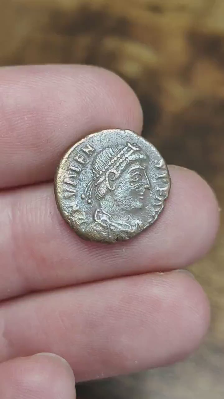 Valens Roman coin with Victory reverse, high grade ancient Nummus