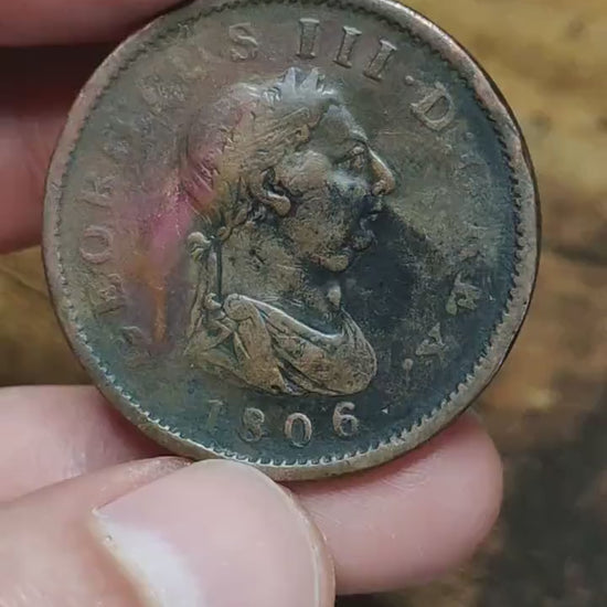 George III  Penny, dated 1806 - Georgian/ Napoleonic war coin