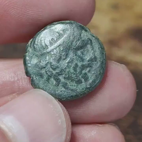Kingdom of Macedon, Poseidon and bull, Ancient Greek coin