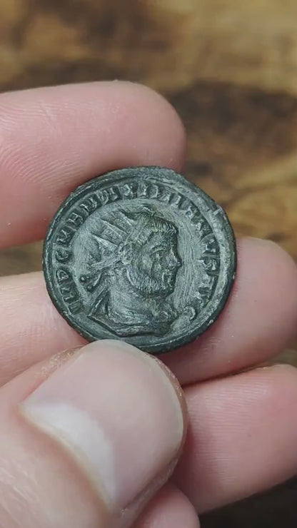 Maximian Roman coin, ancient Antoninianus with god Jupiter reverse