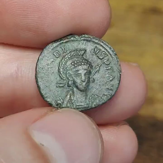 Arcadius Roman coin with emperor reverse, 4th century ancient nummus AE3