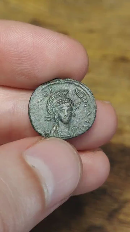 Arcadius Roman coin with emperor reverse, 4th century ancient nummus AE3
