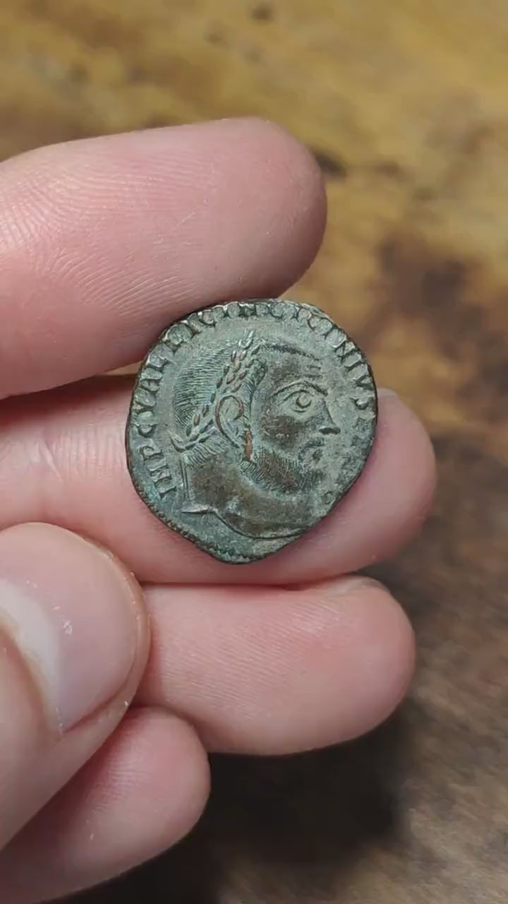 Licinius Roman coin with Jupiter reverse, high grade ancient Follis