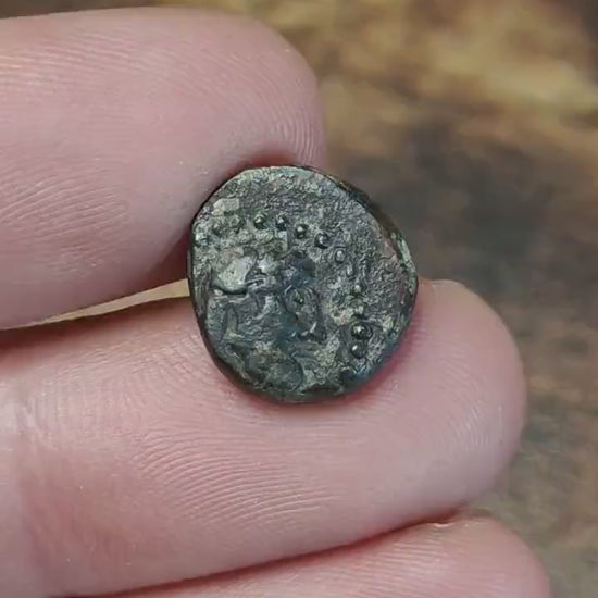 Herakles and thunderbolt, Selge Pisidia, Ancient Greek coin 1st century BC