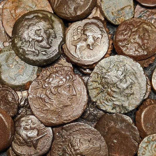 Quality Ancient Greek coins, Authentic Bronze Nummus - VPUKcoins