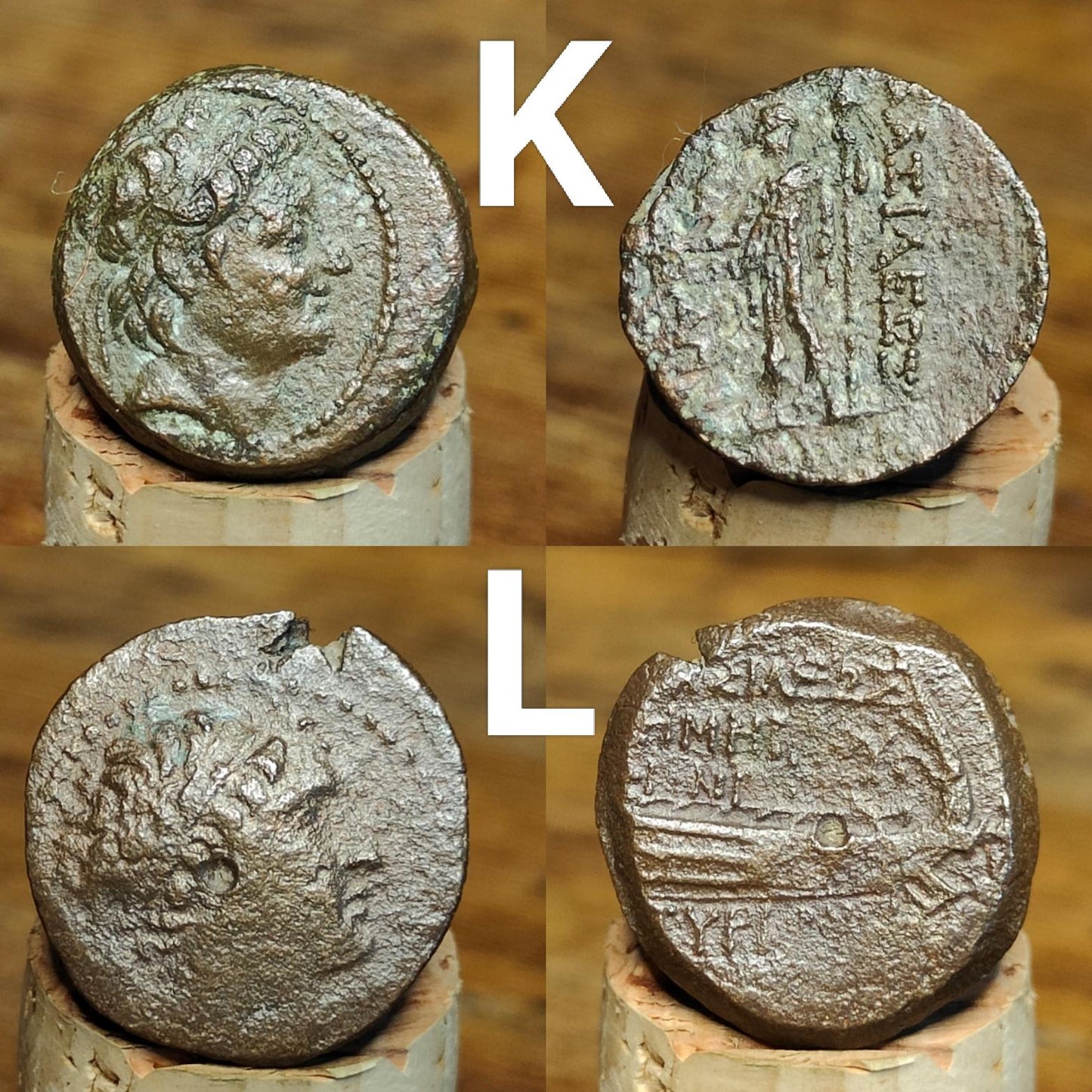 Quality Ancient Greek coins, Authentic Bronze Nummus - VPUKcoins