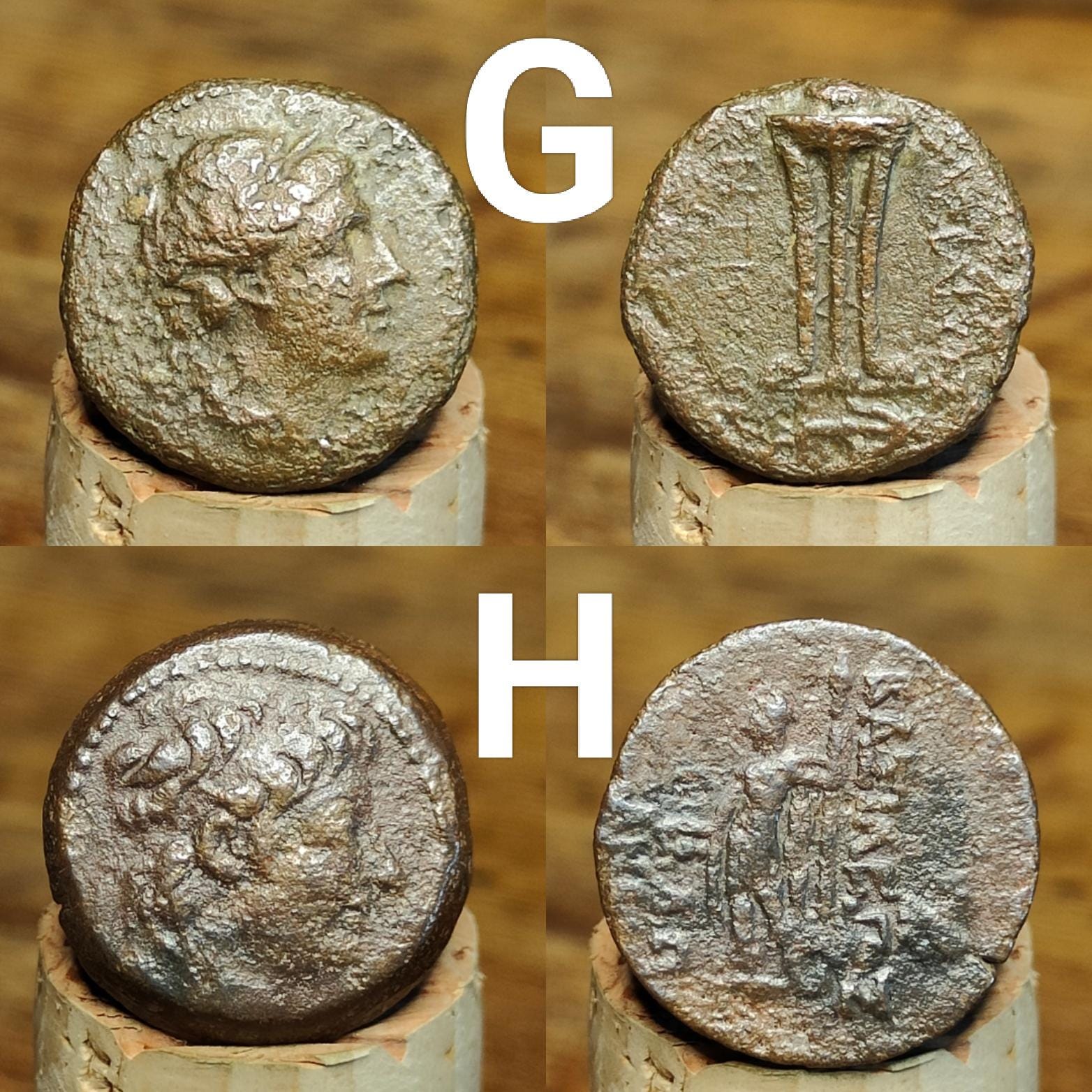 Quality Ancient Greek coins, Authentic Bronze Nummus - VPUKcoins