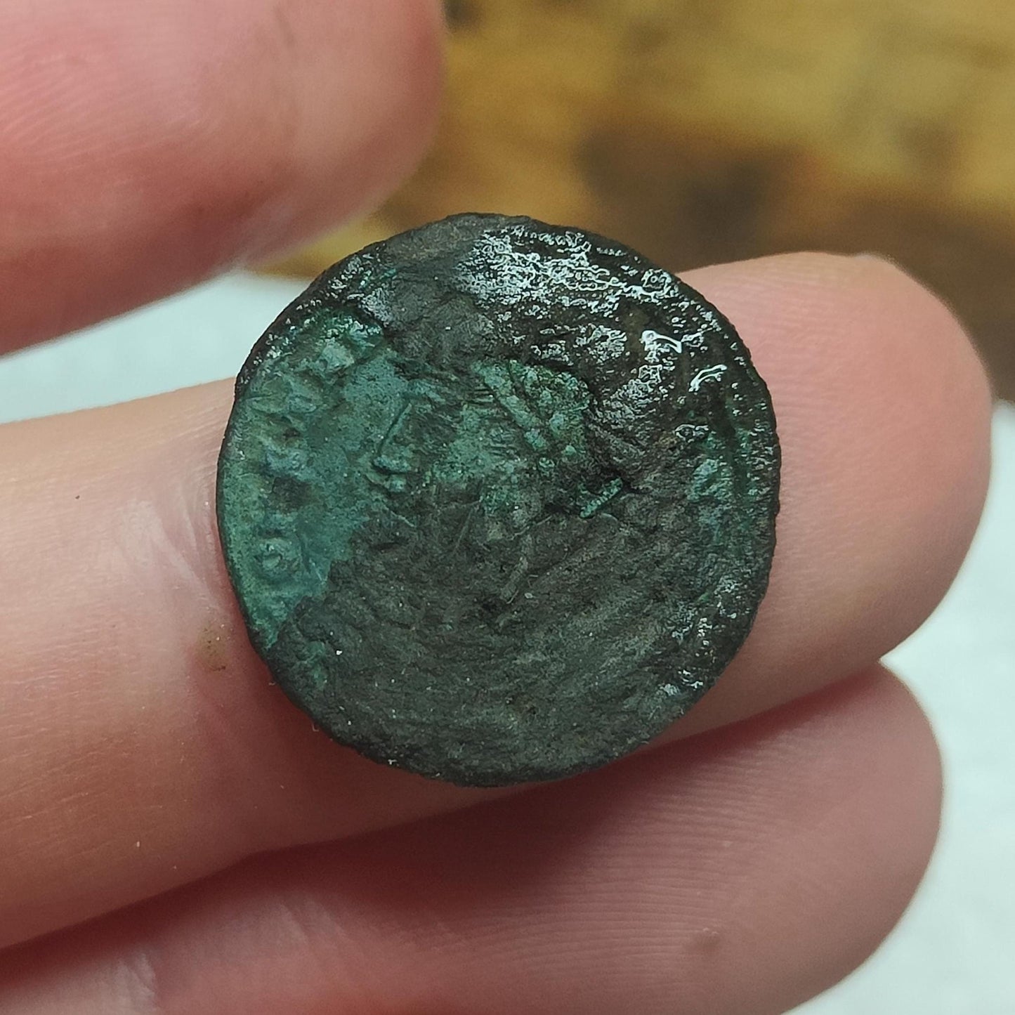 Quality uncleaned Roman coins, ancient Nummus for restoration - VPUKcoins