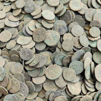 Quality uncleaned Roman coins, ancient Nummus for restoration - VPUKcoins