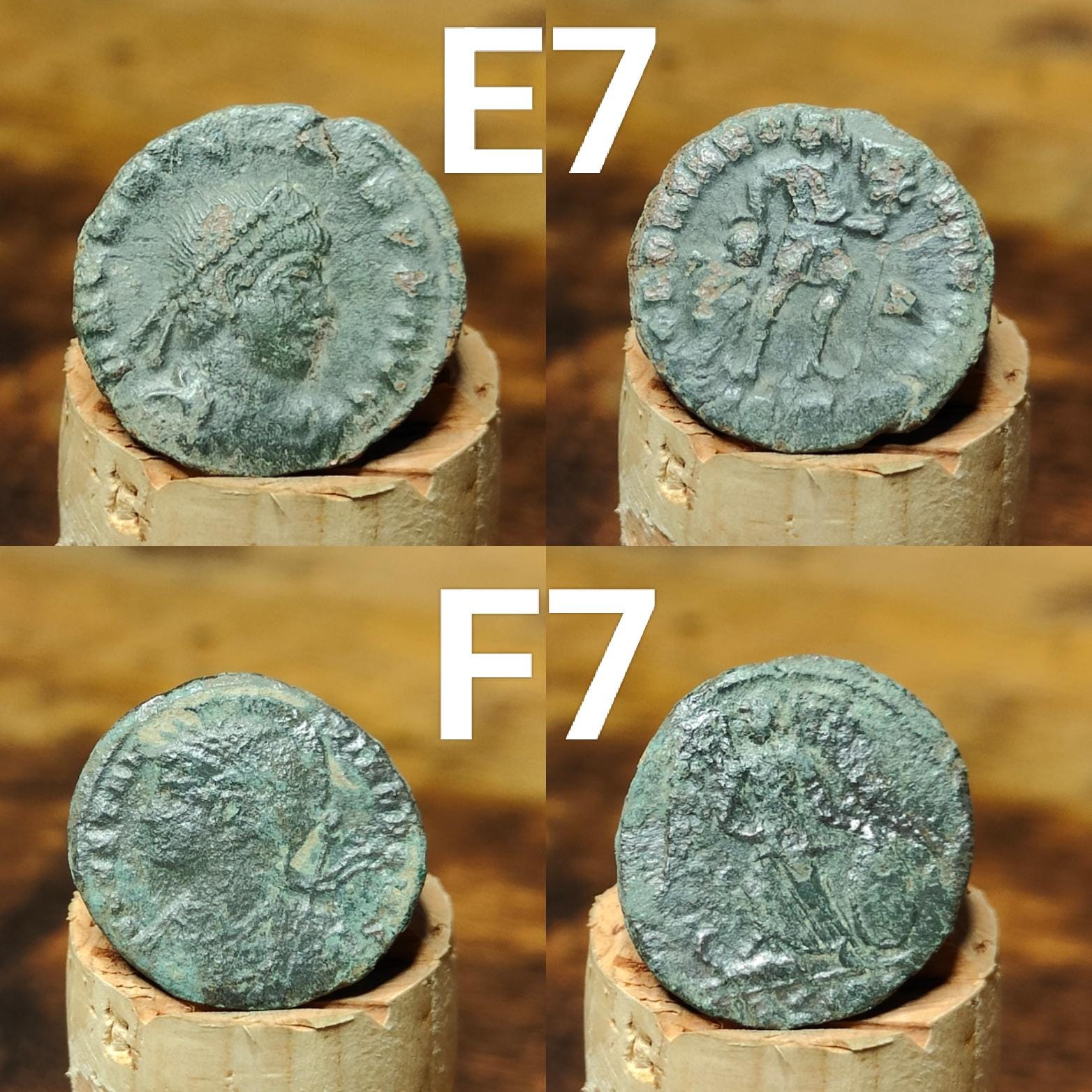 Roman coins, 4th century ancient nummus - VPUKcoins