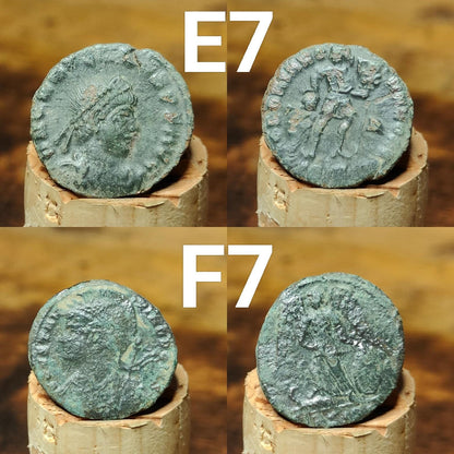 Roman coins, 4th century ancient nummus - VPUKcoins