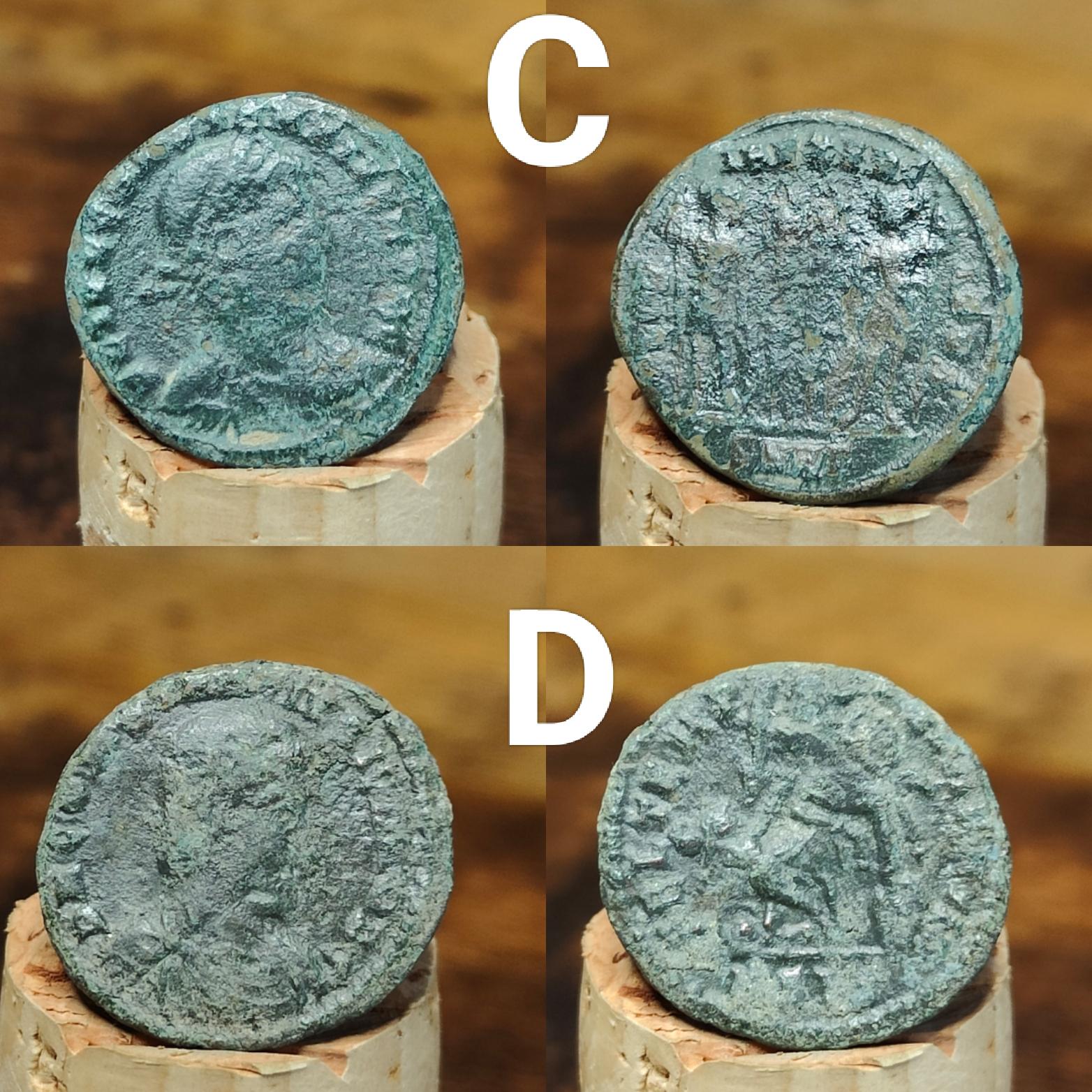 Roman coins, 4th century ancient nummus - VPUKcoins