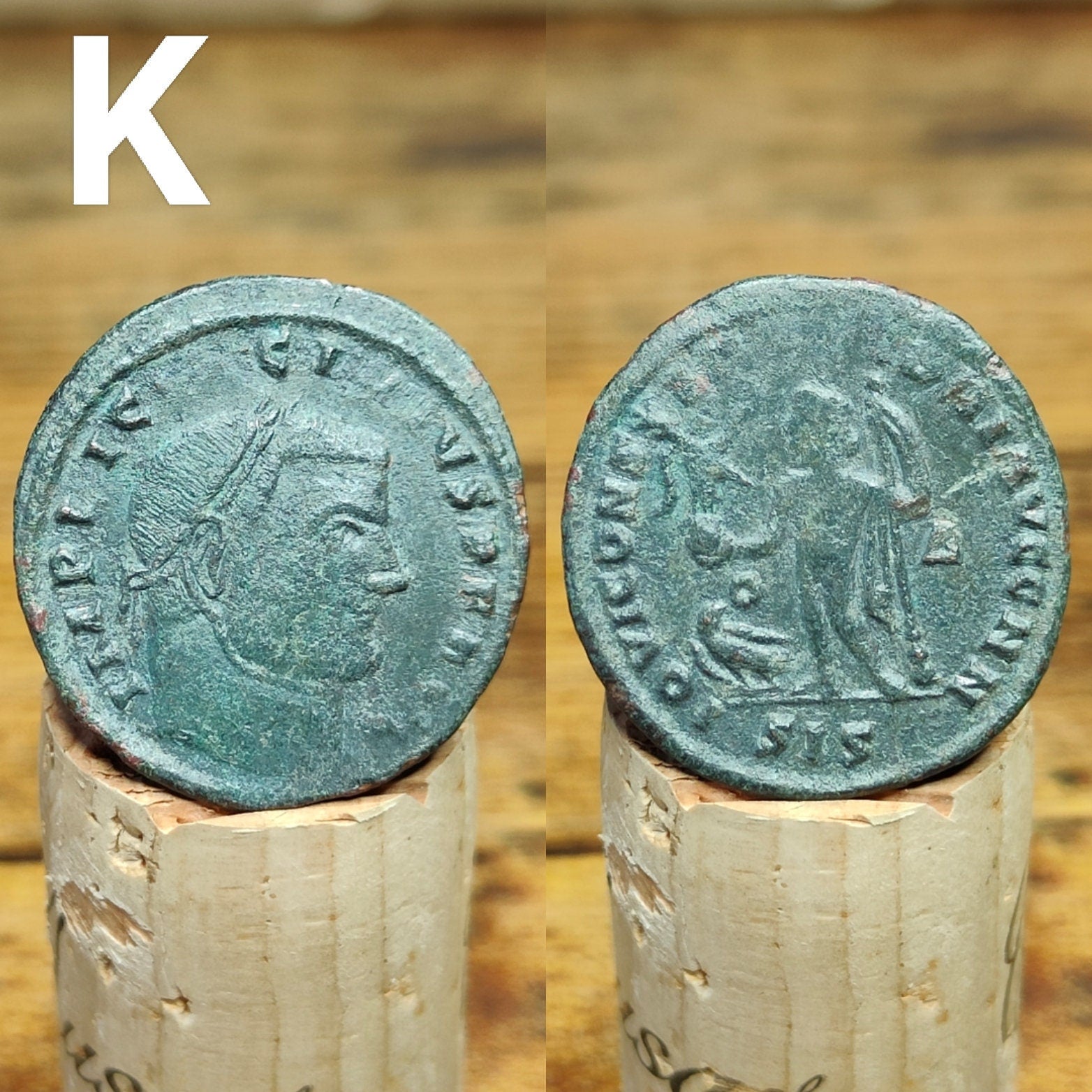 Roman coins of emperor Licinius, high grade ancient Follis with Sol/Genius/Jupiter reverse AE2 - VPUKcoins