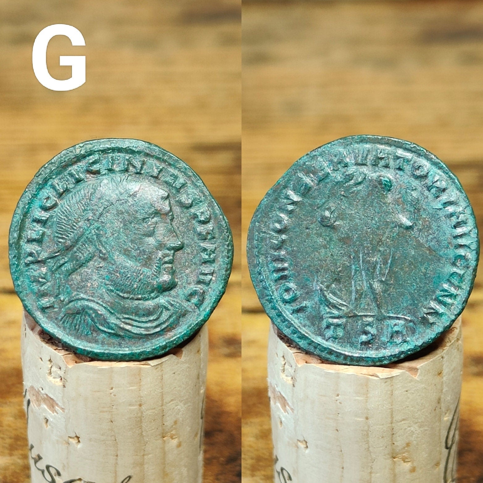 Roman coins of emperor Licinius, high grade ancient Follis with Sol/Genius/Jupiter reverse AE2 - VPUKcoins