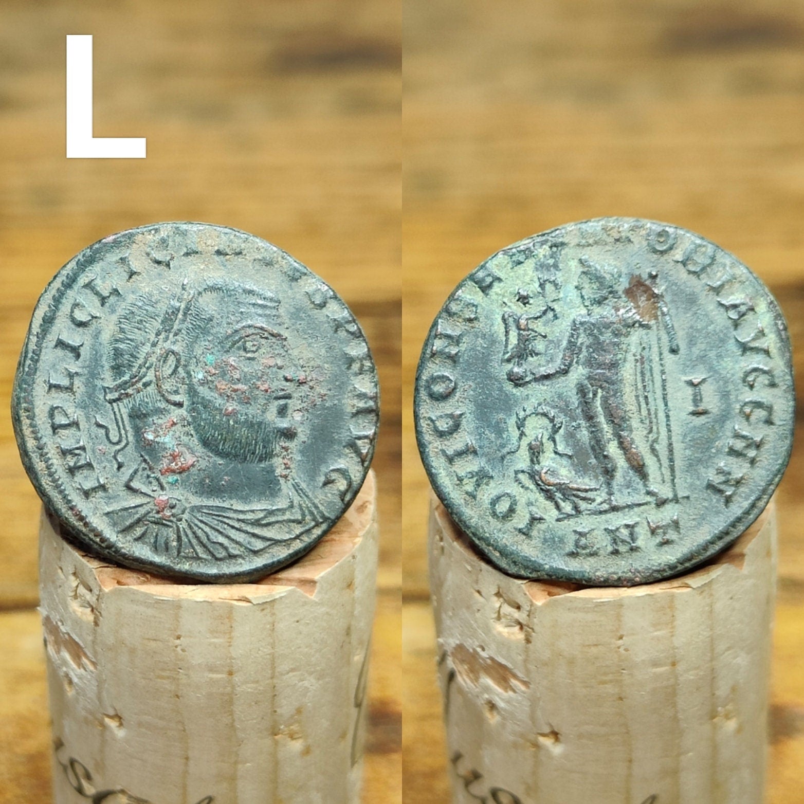Roman coins of emperor Licinius, high grade ancient Follis with Sol/Genius/Jupiter reverse AE2 - VPUKcoins