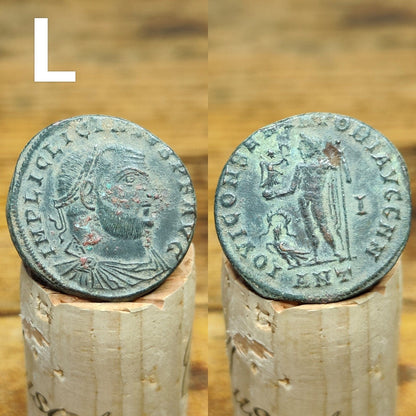 Roman coins of emperor Licinius, high grade ancient Follis with Sol/Genius/Jupiter reverse AE2 - VPUKcoins