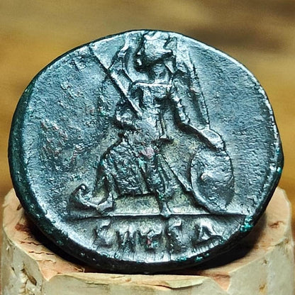 Roman commemorative coin with constantinopolis reverse, ancient Nummus - VPUKcoins