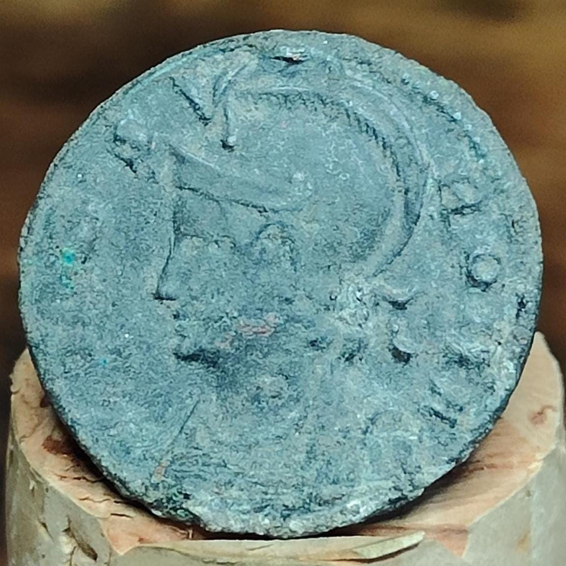 Roman commemorative coin with She Wolf reverse, ancient Nummus - VPUKcoins