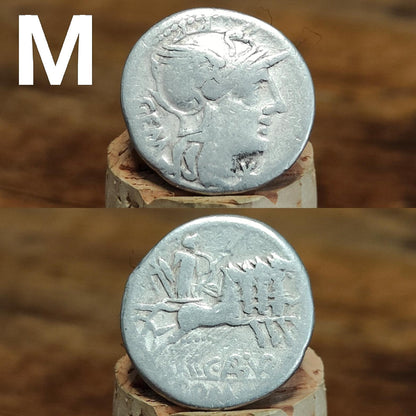 Roman Republic Silver Denarii featuring Roma and Gods/ Goddesses, 2100 years old! - VPUKcoins