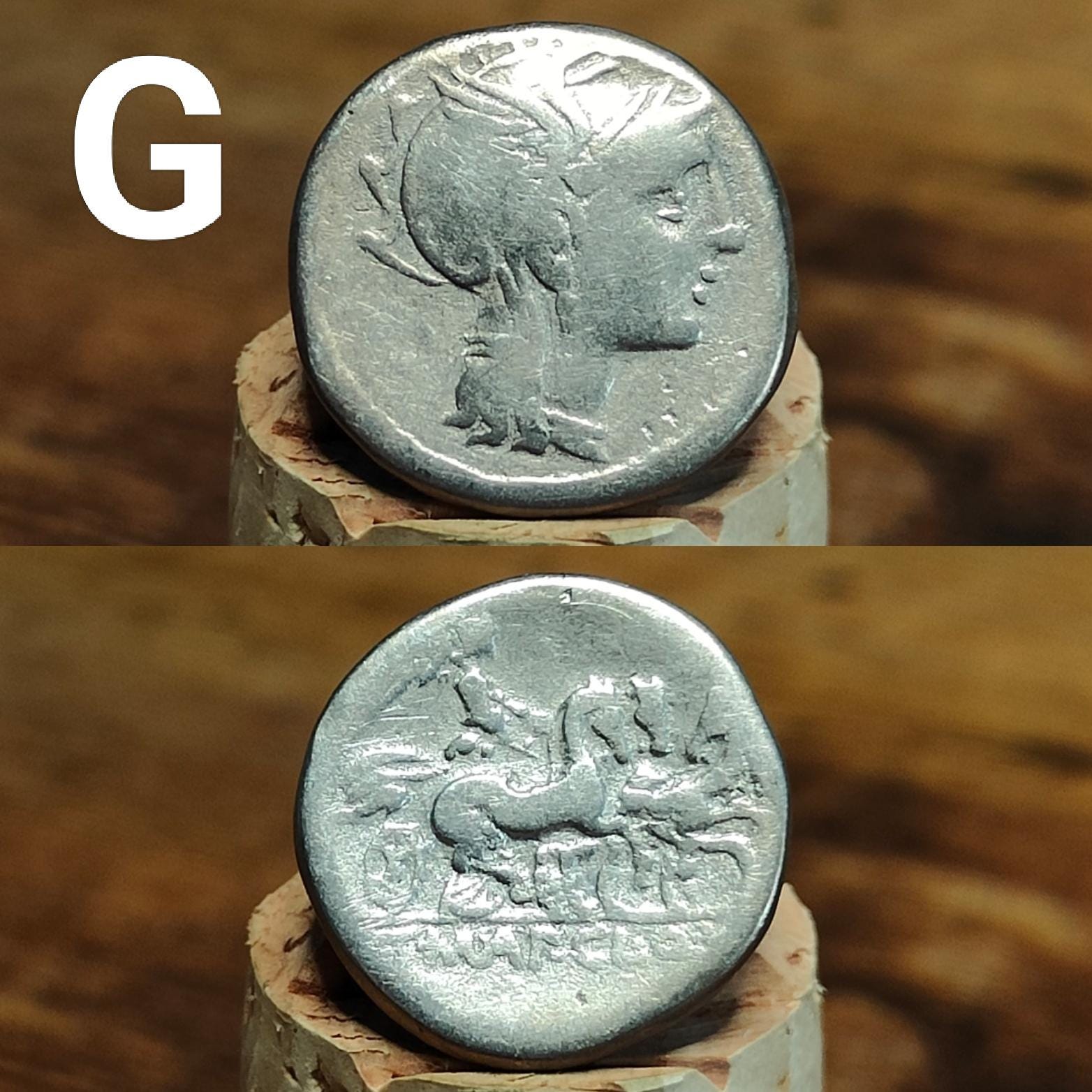 Roman Republic Silver Denarii featuring Roma and Gods/ Goddesses, 2100 years old! - VPUKcoins