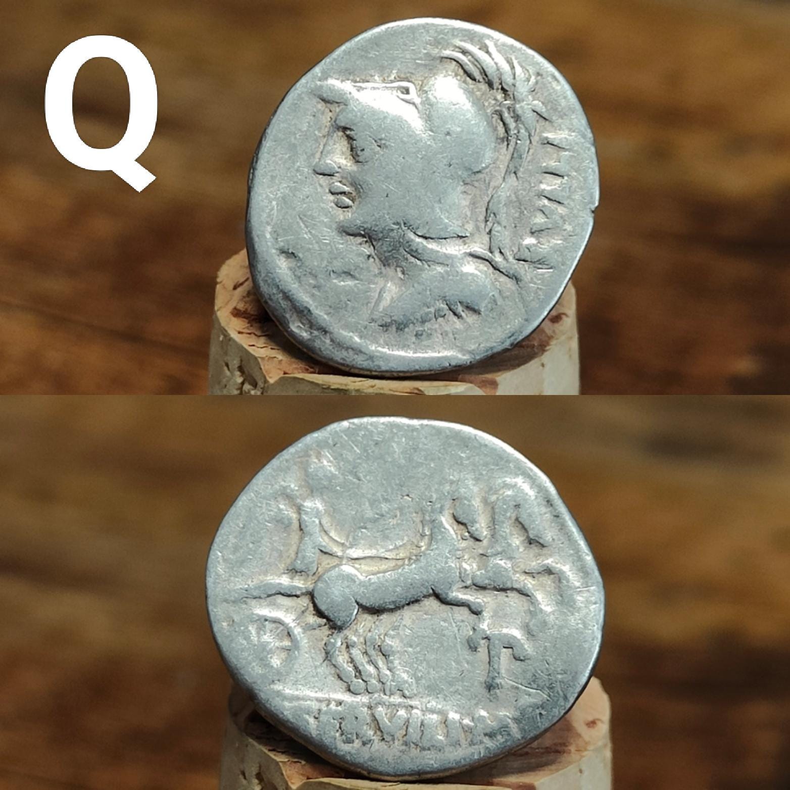 Roman Republic Silver Denarii featuring Roma and Gods/ Goddesses, 2100 years old! - VPUKcoins