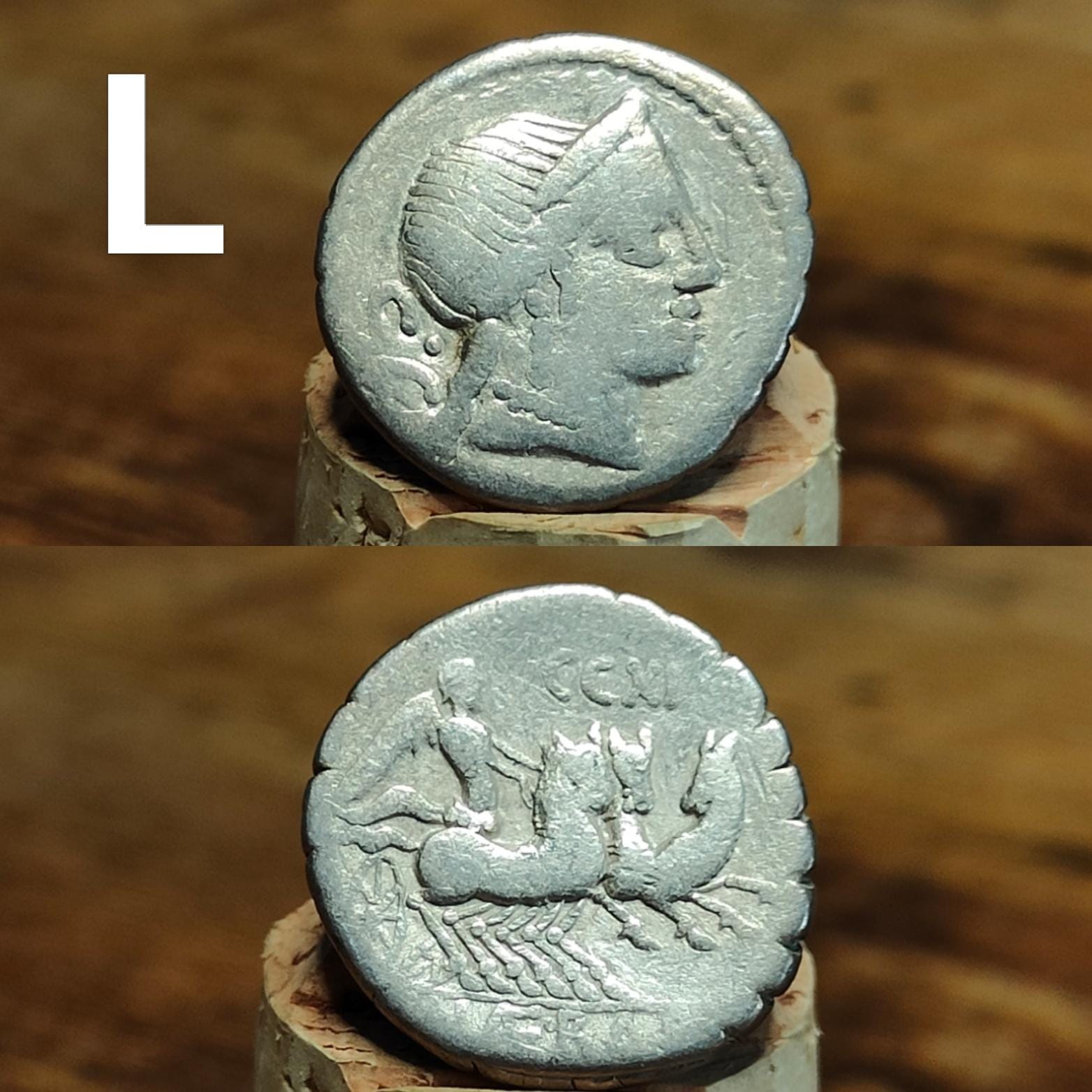 Roman Republic Silver Denarii featuring Roma and Gods/ Goddesses, 2100 years old! - VPUKcoins