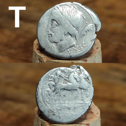 Roman Republic Silver Denarii featuring Roma and Gods/ Goddesses, 2100 years old! - VPUKcoins