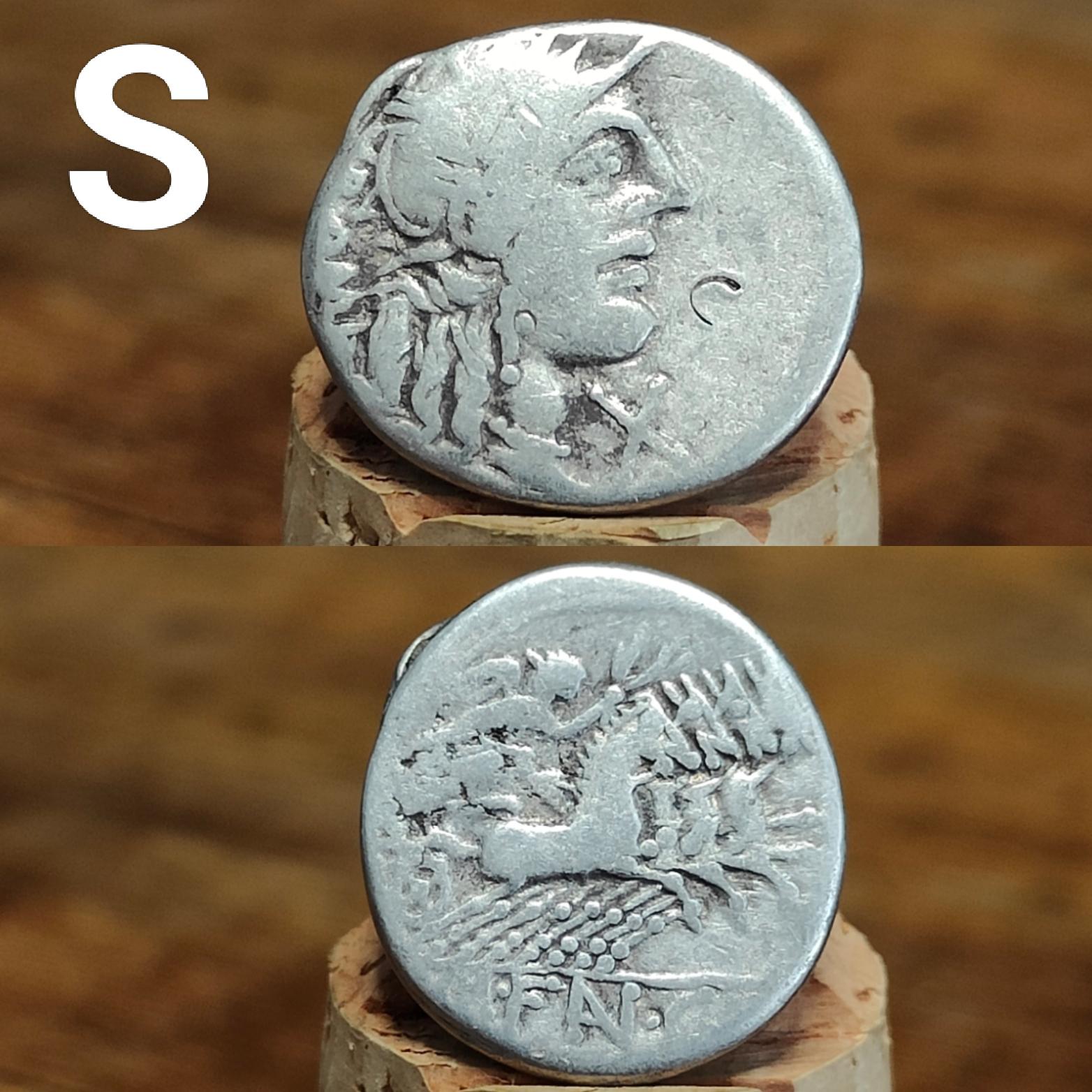 Roman Republic Silver Denarii featuring Roma and Gods/ Goddesses, 2100 years old! - VPUKcoins