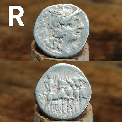 Roman Republic Silver Denarii featuring Roma and Gods/ Goddesses, 2100 years old! - VPUKcoins
