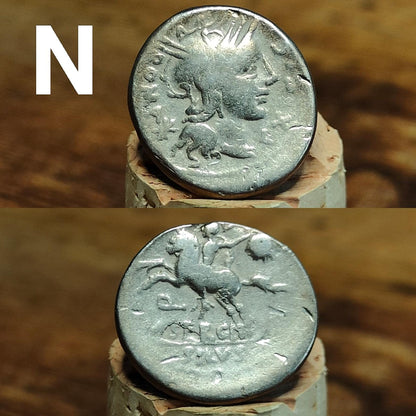 Roman Republic Silver Denarii featuring Roma and Gods/ Goddesses, 2100 years old! - VPUKcoins