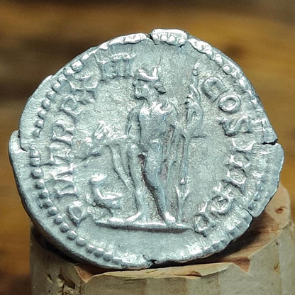 Septimius Severus with Jupiter reverse Silver Denarius, Ancient roman coin - VPUKcoins