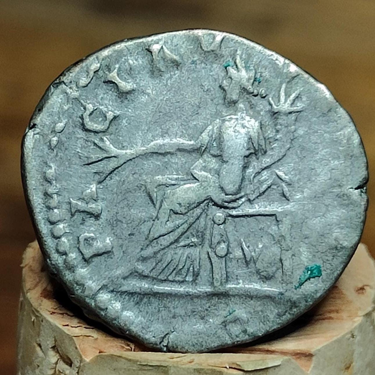 Septimius Severus with Pax reverse Silver Denarius, Ancient roman coin - VPUKcoins