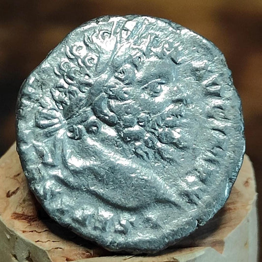 Septimius Severus with Victory reverse Silver Denarius, Ancient roman coin - VPUKcoins
