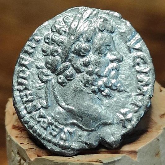 Septimius Severus with Victory reverse Silver Denarius, Ancient roman coin - VPUKcoins