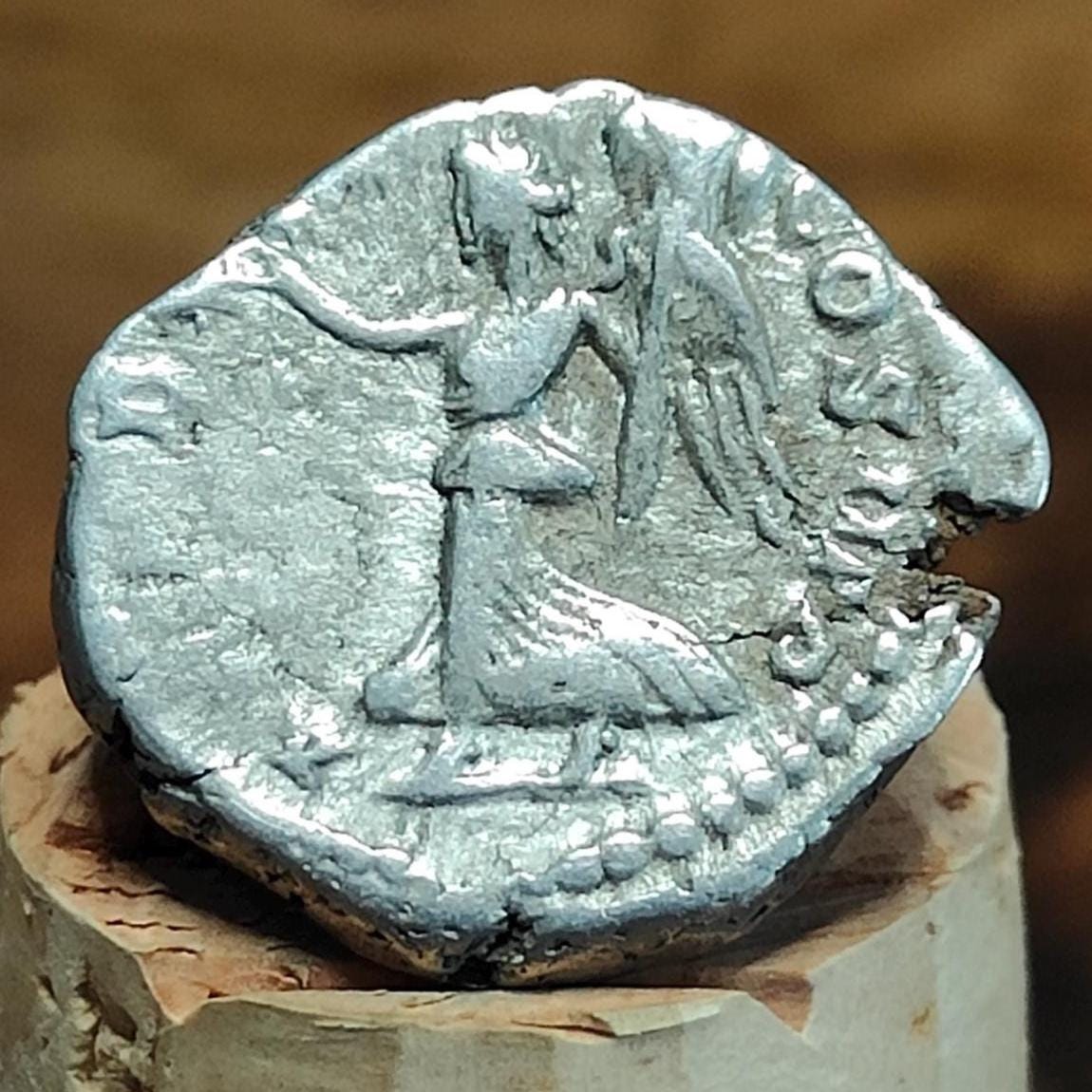 Septimius Severus with Victory reverse Silver Denarius, Ancient roman coin - VPUKcoins