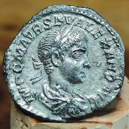 Severus Alexander with Mars reverse Silver Denarius, Ancient roman coin - VPUKcoins